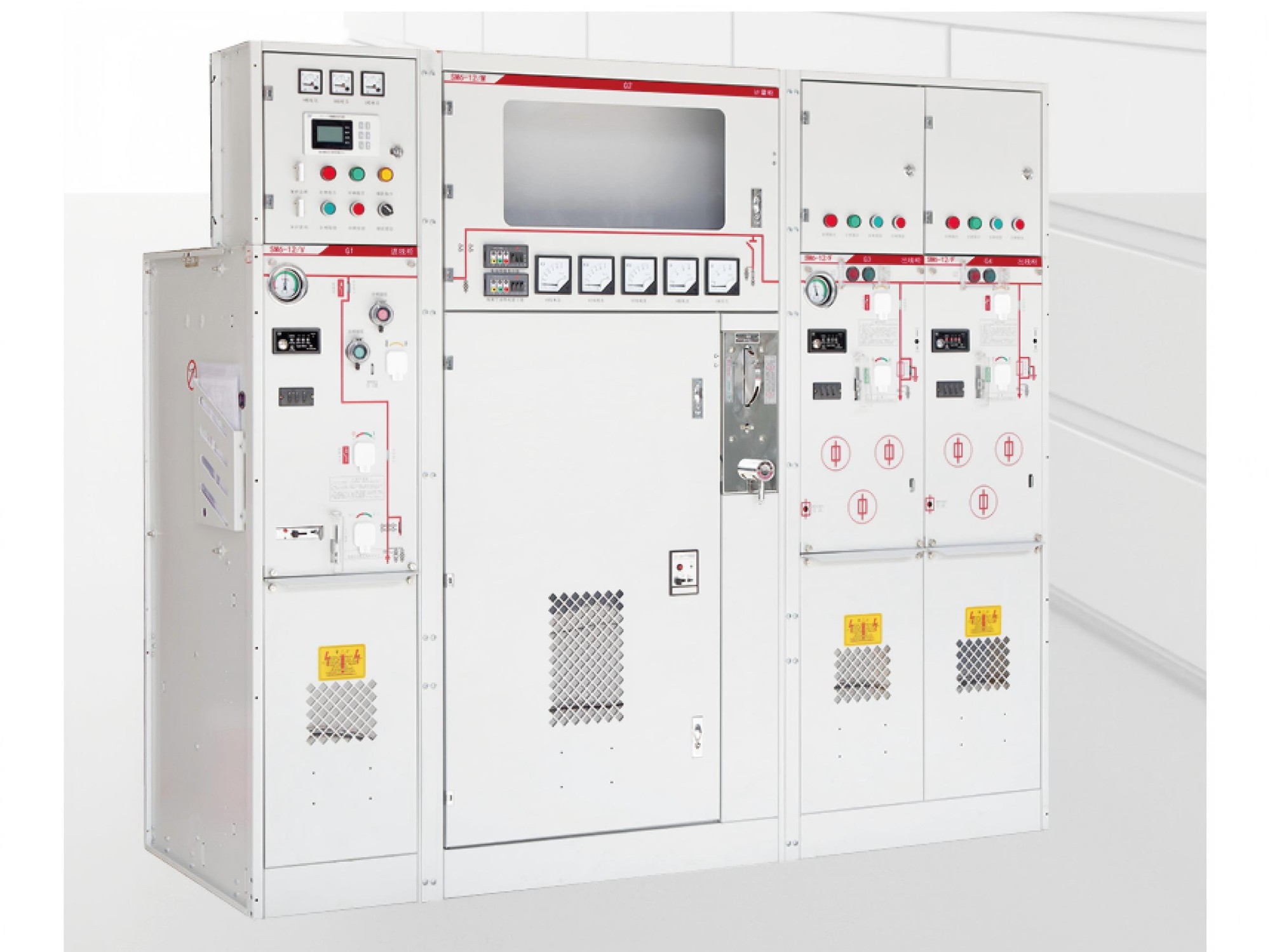 Fully enclosed and fully insulated inflatable ring network switchgear